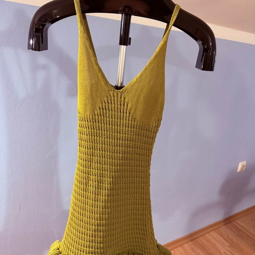 Zara summer dress new with tag, green knitted
