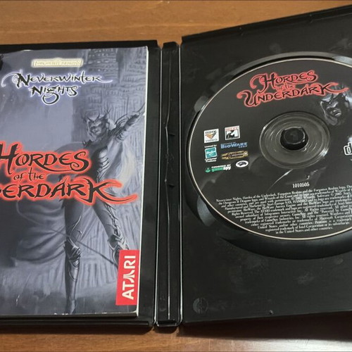 Neverwinter Nights Hordes of the Underdark Expansion Pack PC game like new