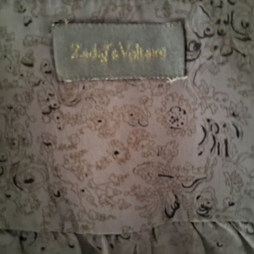 Zadig & Voltaire silk skirt like new, gray, XS