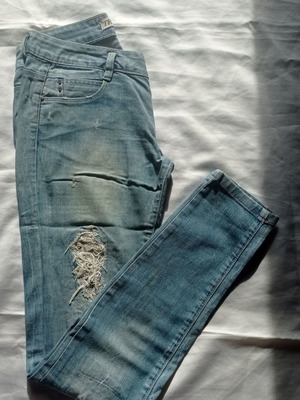 Zara χαμηλό τζιν μεταχειρισμένο, μέγεθος 36, μπλε