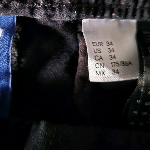 H&M Pants Black Like New Size 34 Wide Fit