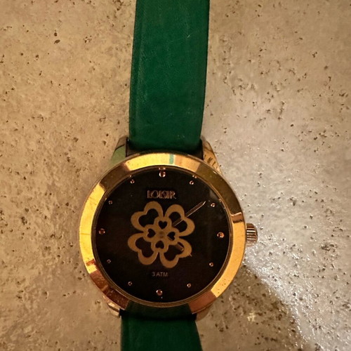 Loisir wristwatch new, green, women's