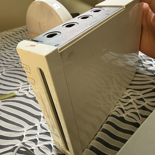 Wii Nintendo used with power supply and sensor