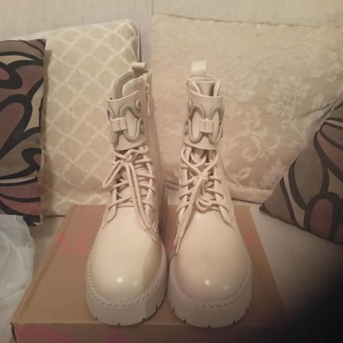 Alta Moda women's beige ankle boots new, waterproof, anatomical size 39