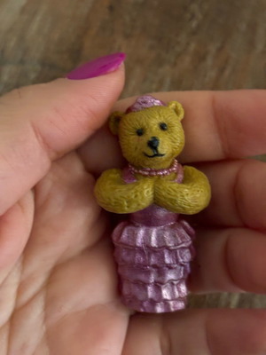 Φιγούρα Teddy Stickers μεταχειρισμένη, vintage αρκουδάκι 1990s