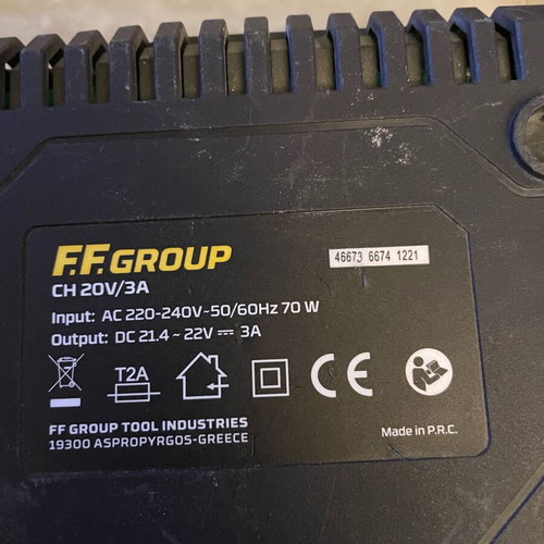 FFG 20V/3A Battery Charger used