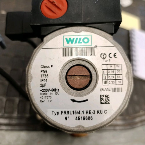 WILO gas circulator used