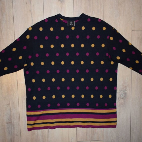 Bitte Kai Rand Copenhagen Merino Wool Polka Dot Sweater size M like new