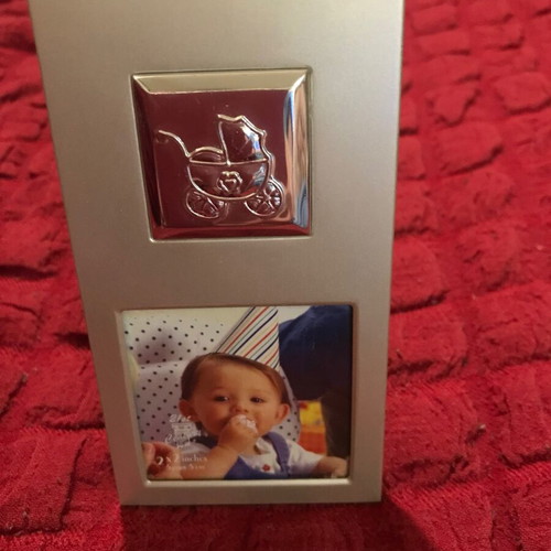 Italian metal photo frame for child new