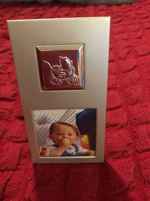 Italian metal photo frame for child new