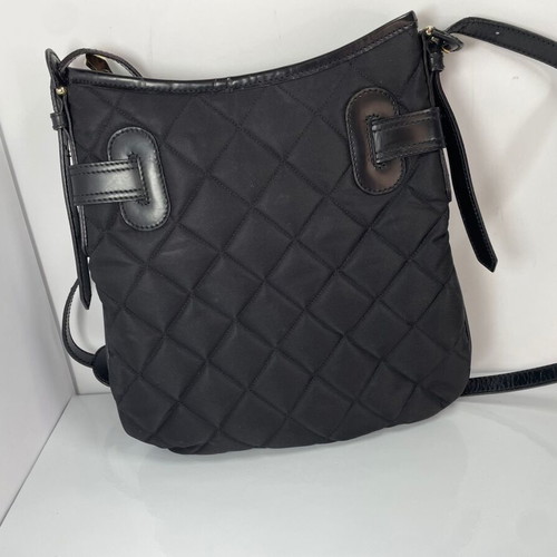 Burberry canvas black shoulder bag like new