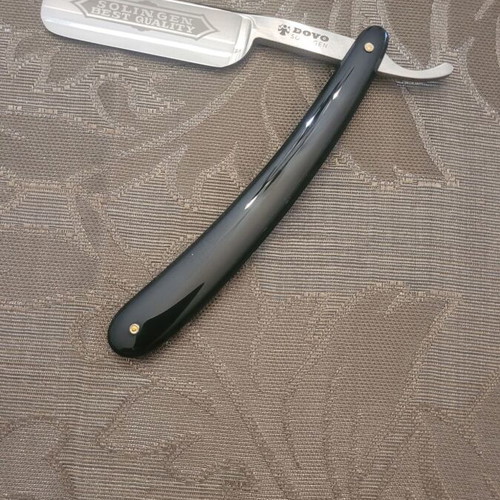 Straight Razor Dovo with Bakelite Handle and Parker Leather Case new