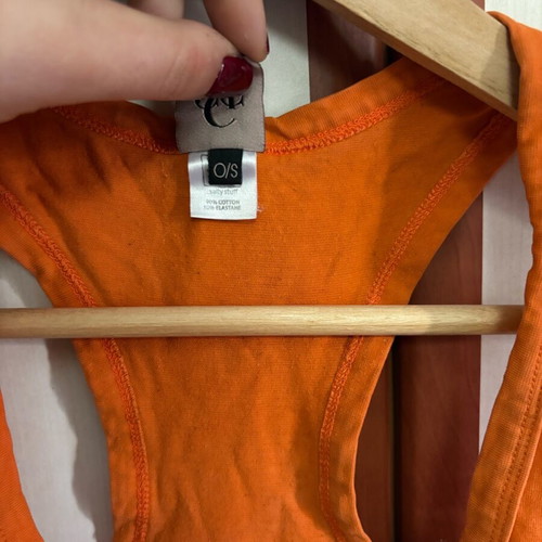 SunsetGo! sports bra new, orange, elastic