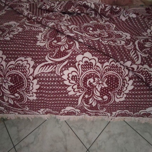 Traditional Gianniotiko kilim like new, burgundy-white, double-sided
