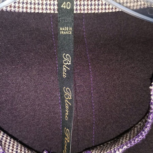 Tagier suit jacket and skirt used, purple with embroidery and balloon skirt