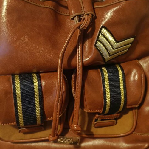 Doca backpack bag like new, blue and brown