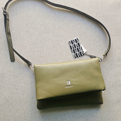Modissimo crossbody bag new, olive vegan leather