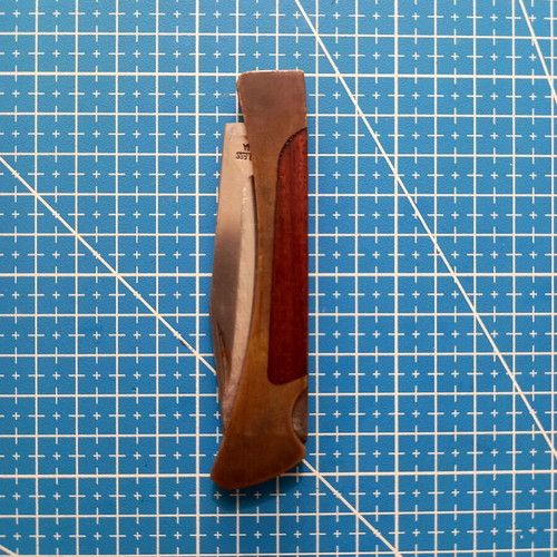 Vintage knife with leather case