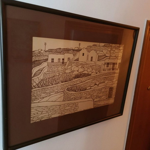 Sikelio̱tis Giorgos woodcut new, 66x52 cm, numbered