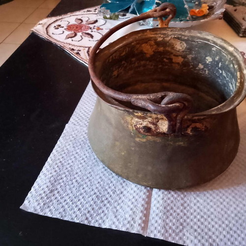Antique copper brakati used for cooking 1850-1890