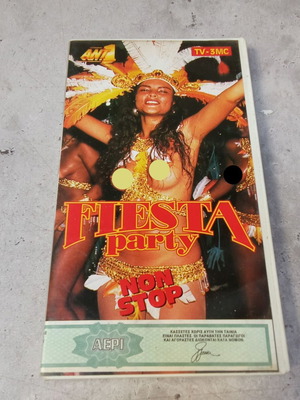 Fiesta Party Latin triple cassette tape used, 1980s 1990s