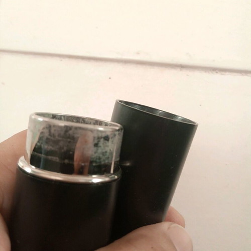 Plastic black case box used 16 cm height
