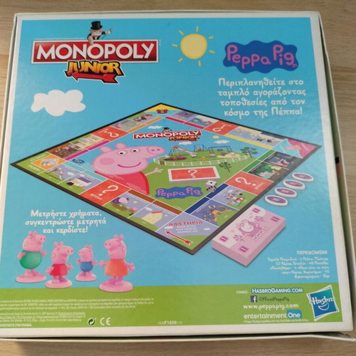Monopoly Junior Peppa Pig Hasbro board game like new