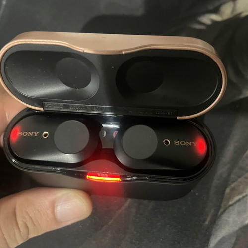Sony WF-1000XM3 wireless earbuds used with extra ear tips