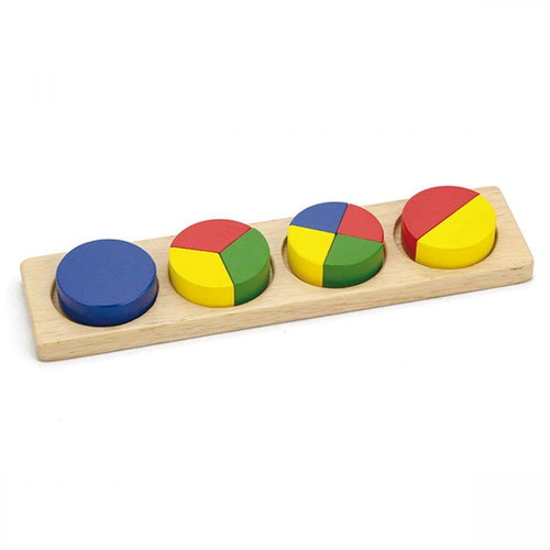 Wooden children's puzzle like new, colors and shapes
