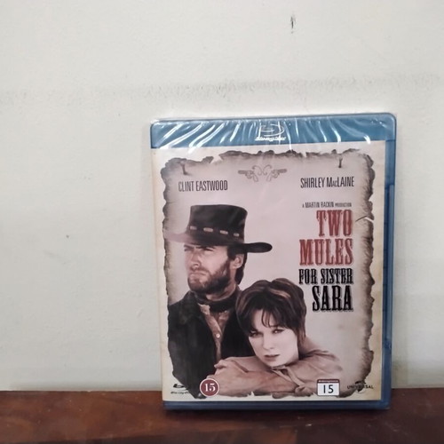 Two Mules for Sister Sara Blu-Ray new with Greek subtitles