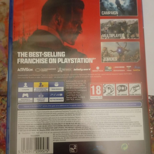 Call of Duty Modern Warfare PS4 like new