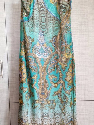 Long summer dress new multicolored, size XL