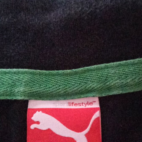 Puma men's shirt like new, size L, black and green