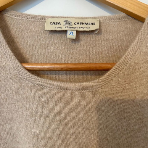 Casa Cashmere sweater size XL like new, beige