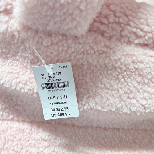 Pink by Victoria Secret shoulder bag new, pink sherpa