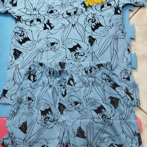 Boys' summer short-sleeve pajamas used, size 134-140, pack of 2