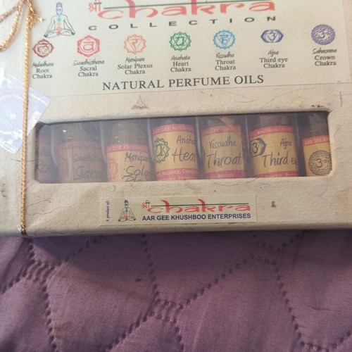 Chakra aromatic oils new, sealed from India