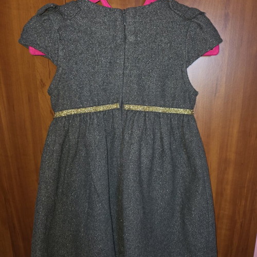 Fagottino Gray Festive Dress for Girls 30-36 Months Like New