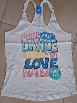 TShirt Firefly used, women's summer top size S white