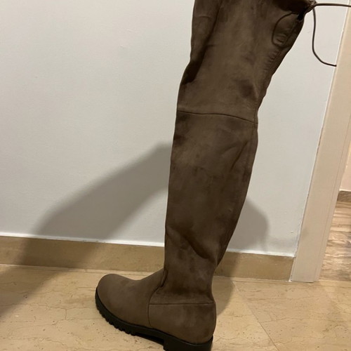 Sante Over the Knee Boots Brown Suede No37 New