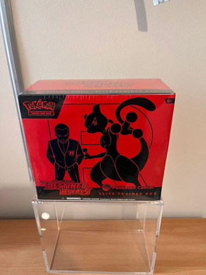 Destined Rivals Pokémon Center Elite Trainer Box καινούργιο με ακρυλικό κουτί
