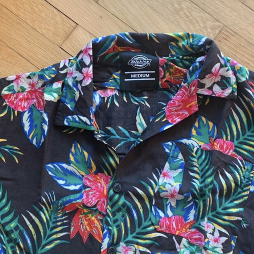 Dickies Shiloh short sleeve floral shirt, loose fit, viscose
