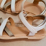 Geox Karly anatomical white sandals, size 36