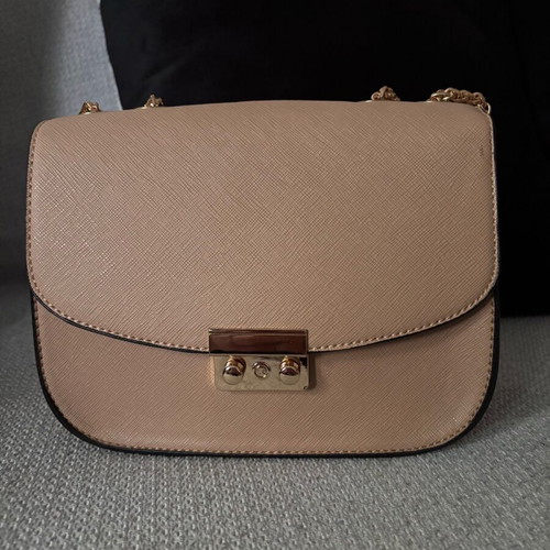 Women's brown shoulder bag new synthetic leather