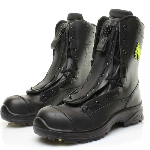 MSA Gallet F1 XF Firefighter Helmet and HAIX Special Fighter Pro Boots No 45 new
