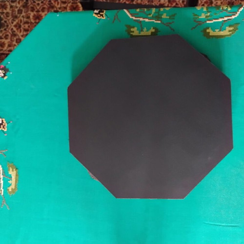 Wooden tray with embroidery used from the 60s
