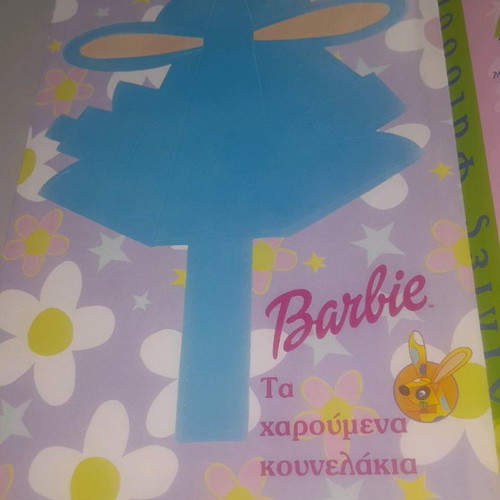 Barbie collectible insert with bunny crafts and faces