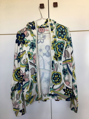 Juicy Couture terry jacket new, size large, multicolor