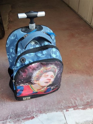 School trolley bag used with wear marks