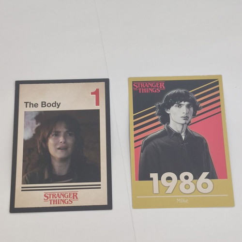 Panini Stranger Things This Is Our Story collectible cards Mike and The Body